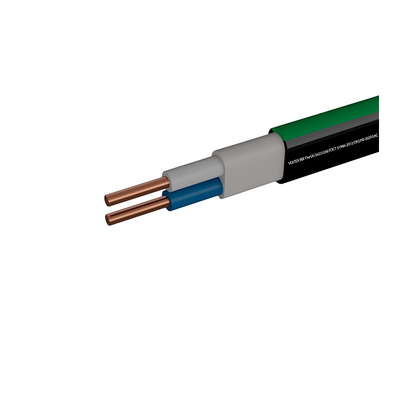 Кабель ВВГ-Пнг(А) Премиум 2х2,5 мм2, ГОСТ+, черный, бухта-10 п.м.